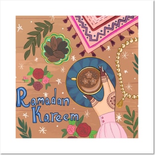 Ramadan Kareem Iftar illustration Posters and Art